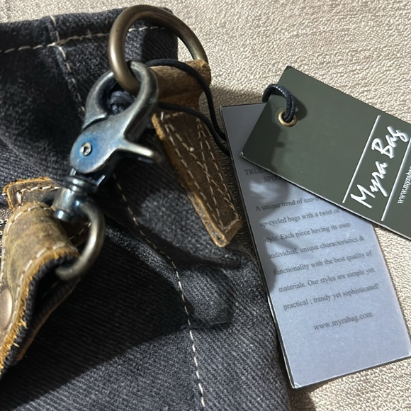 Myra Bag Elfin Shoulder Purse Up-Cycled Crossbody - Picture 3 of 6